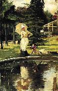 James Tissot In an English Garden Sweden oil painting artist